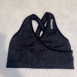 Gymshark Charcoal Sports Bra with Crossback